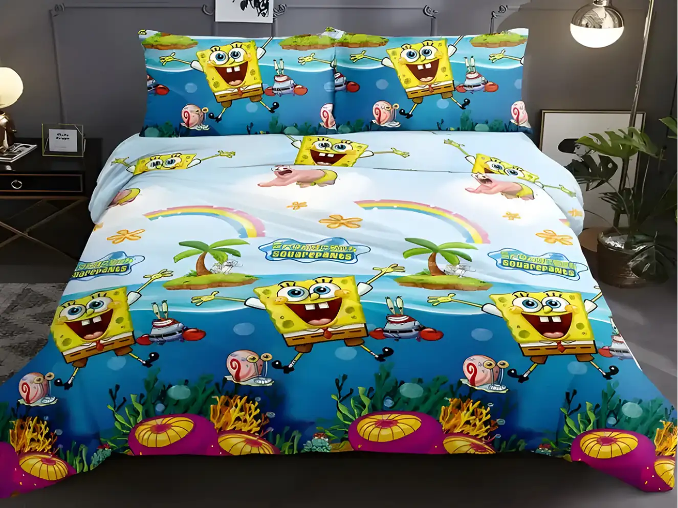 Дитяча постільна білизна Губка Боб