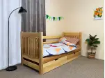 Дитяче ліжко з дерева Даніель (ясен) Натуральний