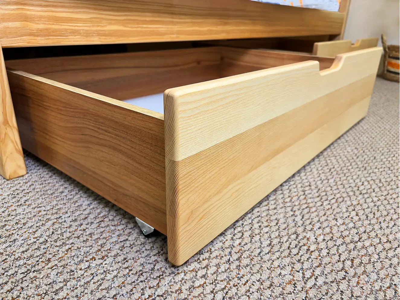 Дитяче ліжко з дерева Даніель (ясен) Натуральний