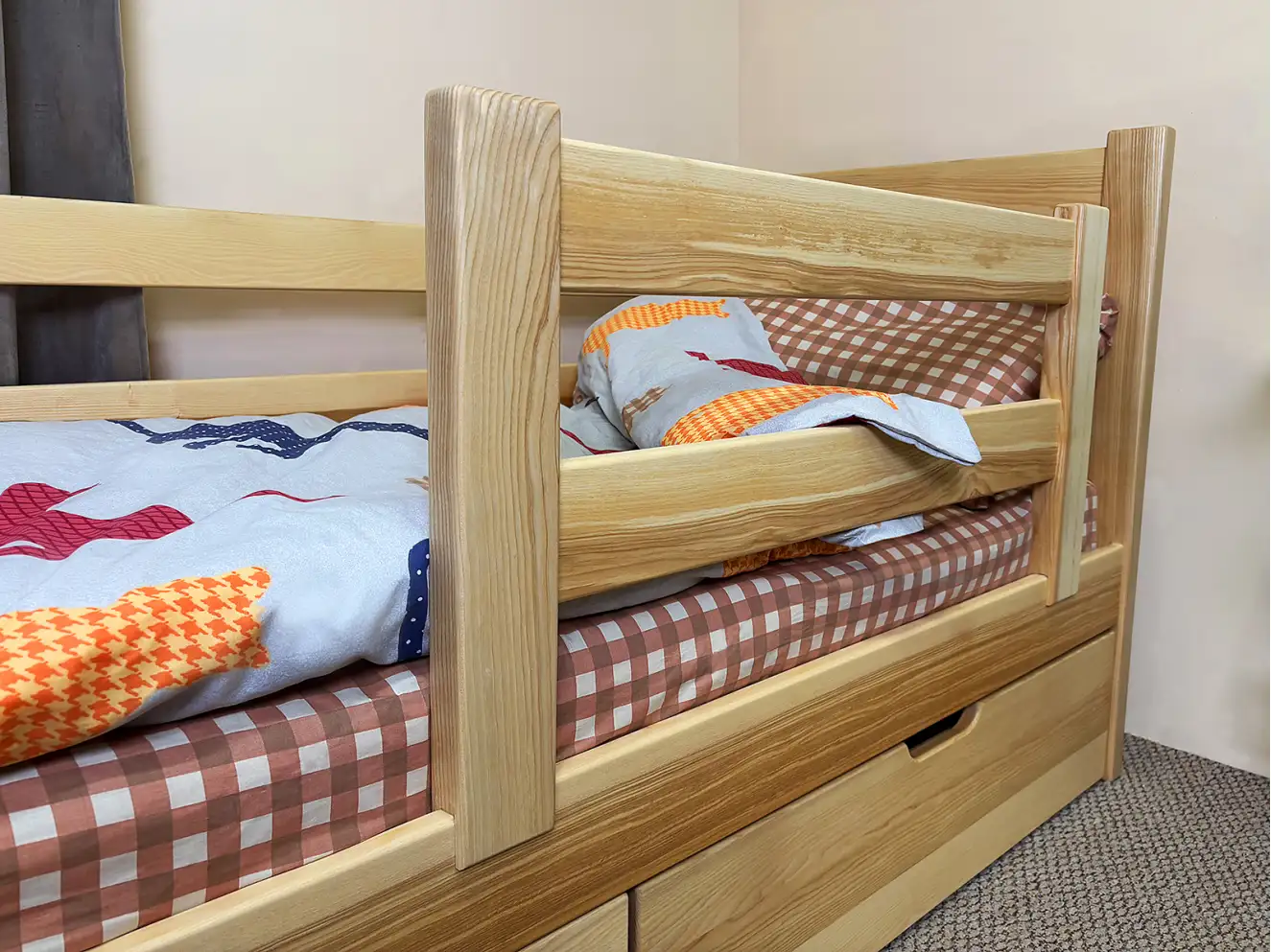 Дитяче ліжко з дерева Даніель (ясен) Натуральний