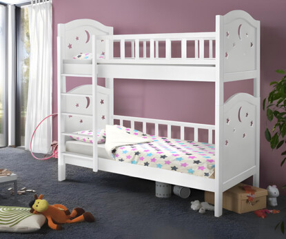 Детская двухъярусная кровать Тоскана Цвет Белый