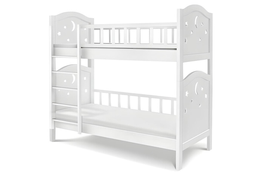 Детская двухъярусная кровать Тоскана Цвет Белый
