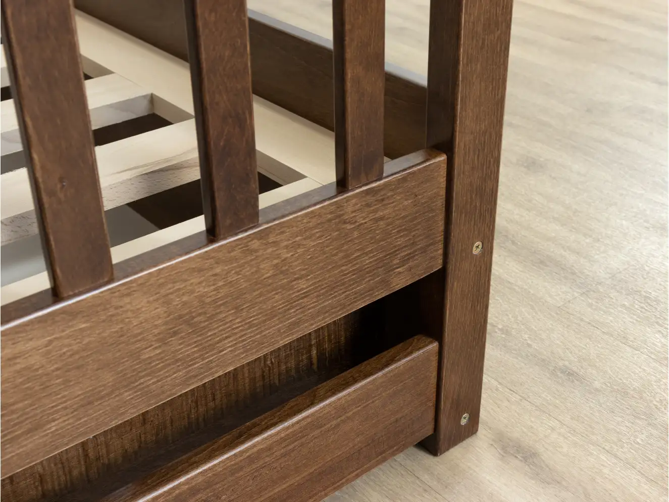 Детская двухъярусная кровать трансформер Маугли (бук) 