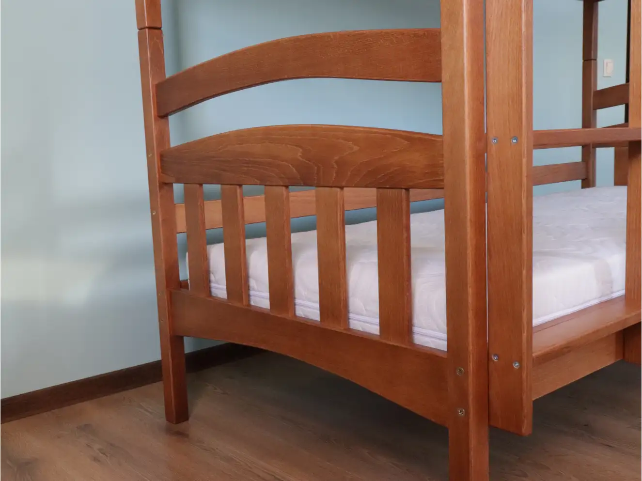 Дитяче двоярусне ліжко трансформер Бембі (бук)