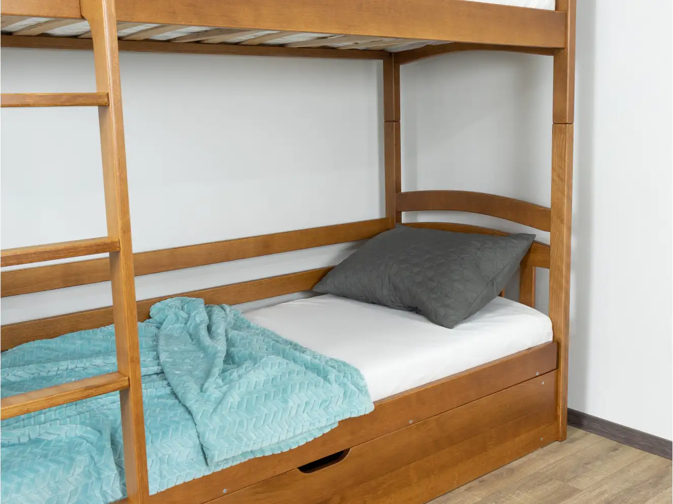 Дитяче двоярусне ліжко трансформер Бембі (бук)