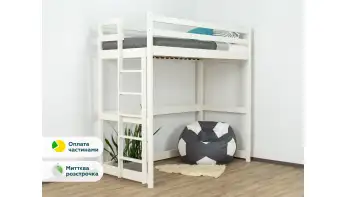 Дитяче ліжко горище Шрек (бук) 