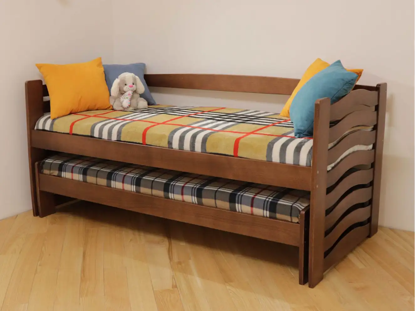 Двоярусне ліжко трансформер Мальва (бук) 