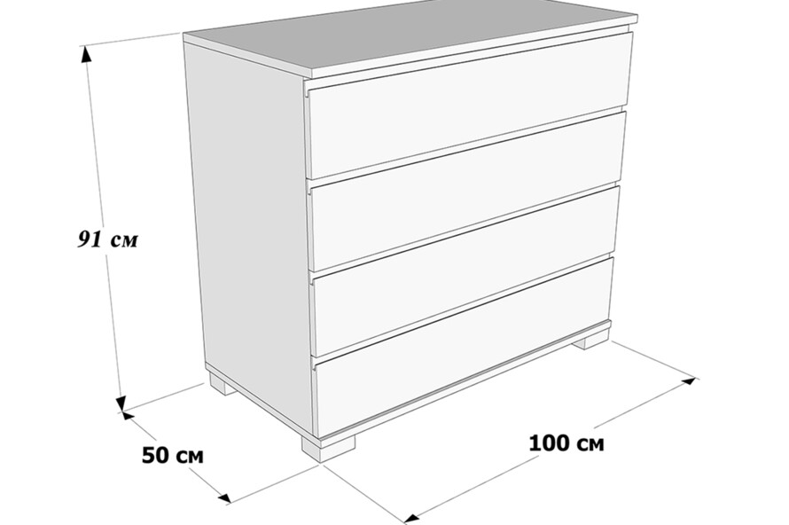 Дерев`яний комод Бостон 3.2