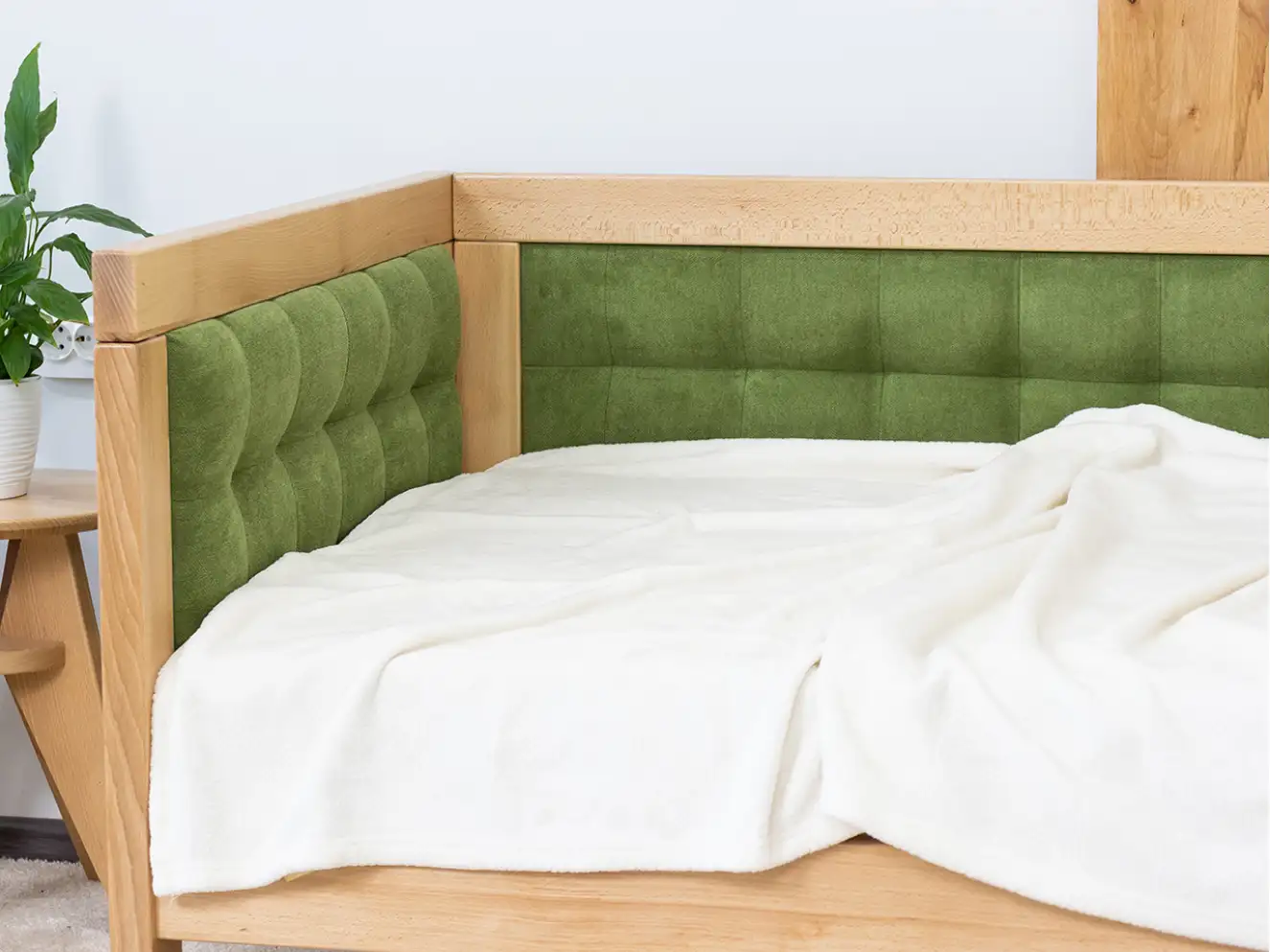 Ліжко з м`якою спинкою Дорі Люкс / Дорі LUXE (бук) 