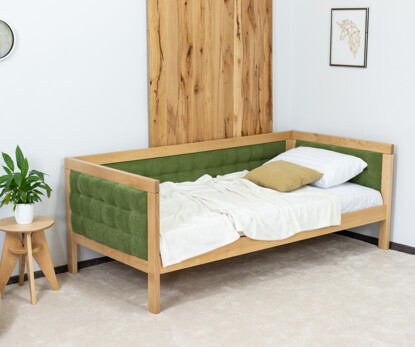 Ліжко з м`якою спинкою Дорі Люкс / Дорі LUXE (бук)