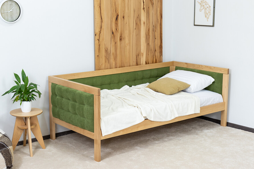 Ліжко з м`якою спинкою Дорі Люкс / Дорі LUXE (бук)