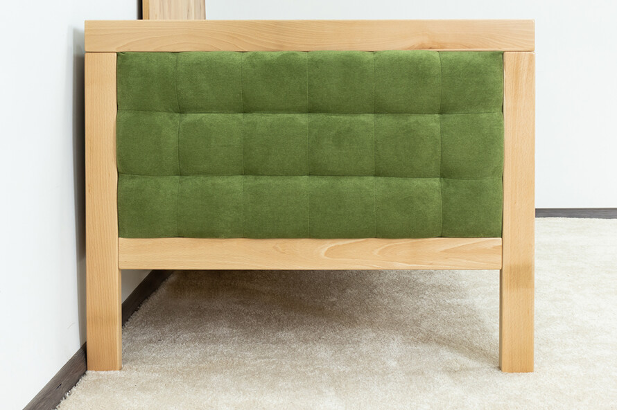 Ліжко з м`якою спинкою Дорі Люкс / Дорі LUXE (бук)