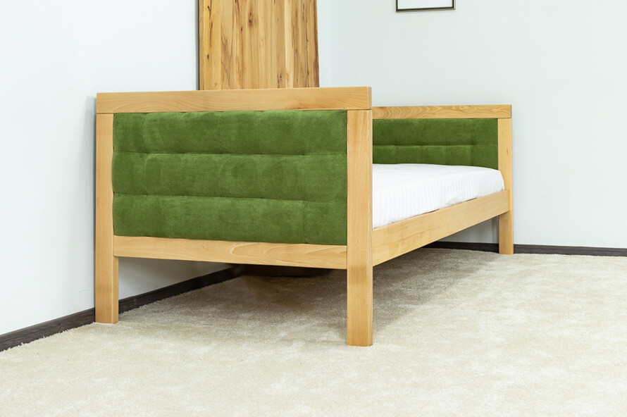 Ліжко з м`якою спинкою Дорі Люкс / Дорі LUXE (бук)