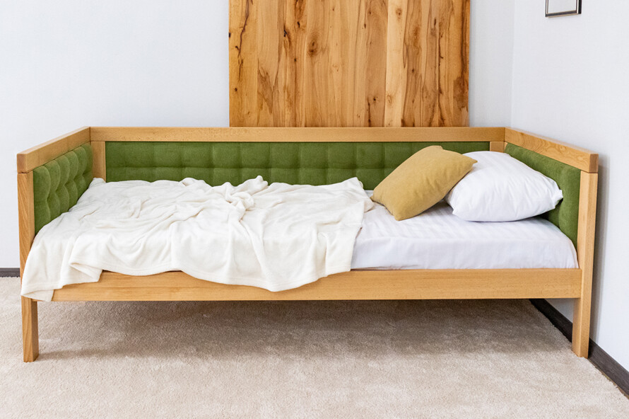 Ліжко з м`якою спинкою Дорі Люкс / Дорі LUXE (бук)