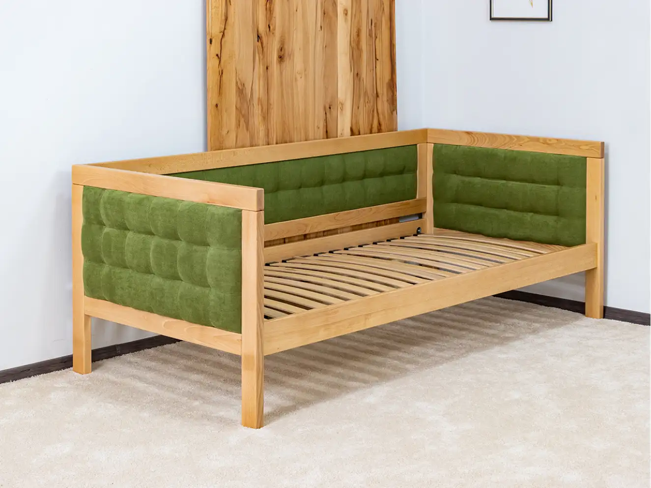 Ліжко з м`якою спинкою Дорі Люкс / Дорі LUXE (бук) 