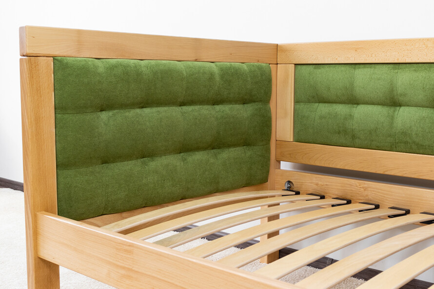 Ліжко з м`якою спинкою Дорі Люкс / Дорі LUXE (бук)