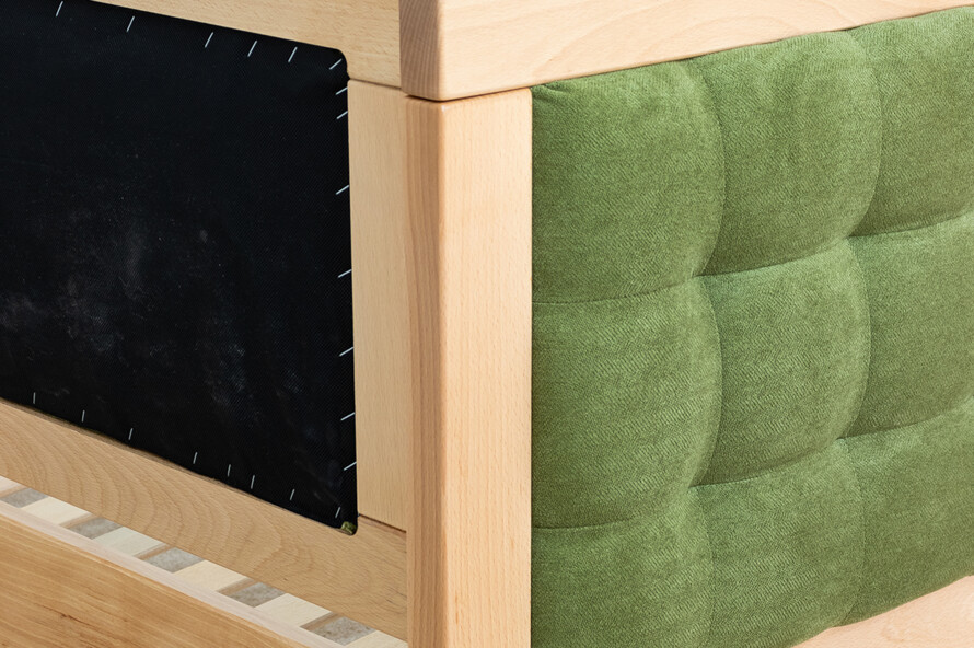 Ліжко з м`якою спинкою Дорі Люкс / Дорі LUXE (бук)