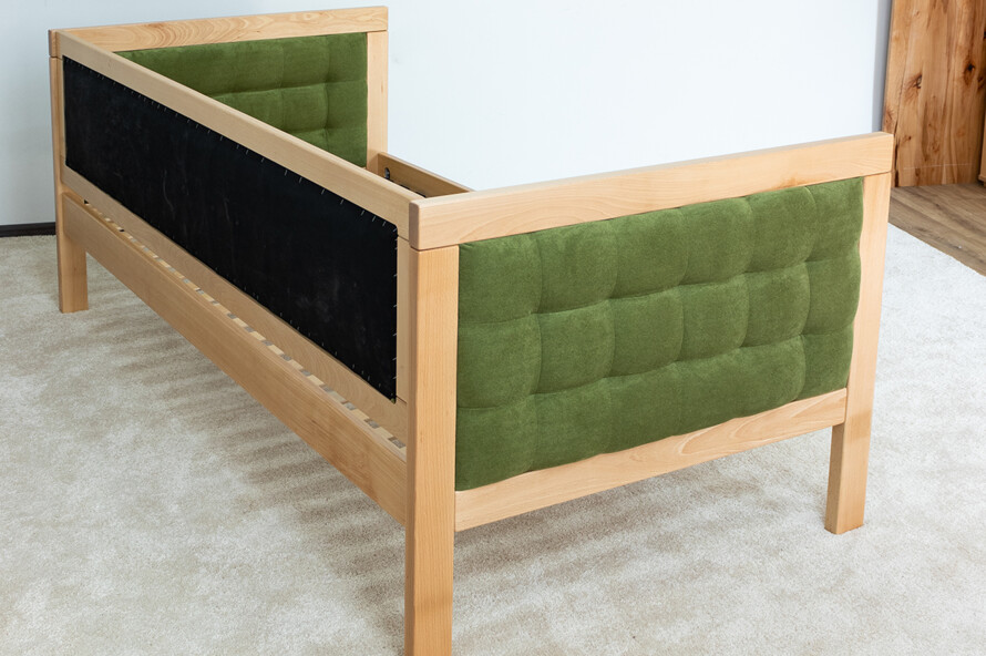 Ліжко з м`якою спинкою Дорі Люкс / Дорі LUXE (бук)