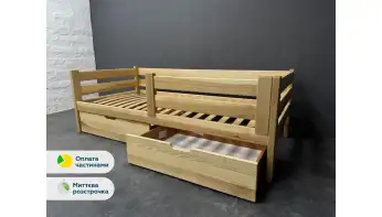 Дитяче ліжко з дерева Мілана (ясен) Натуральний