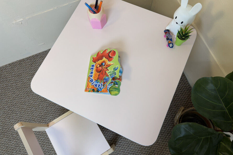 Комплект детский столик и стульчик (розовый)