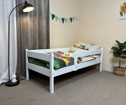 Ліжко дитяче Тотошка (сосна) Колір Білий