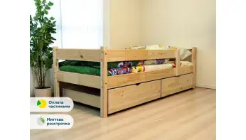 Ліжко дитяче Тотошка (сосна) Колір Натуральний