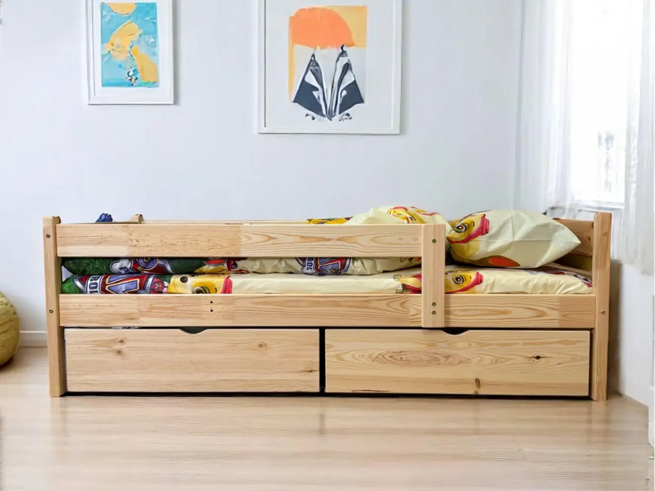 Ліжко дитяче Тотошка (сосна) Колір Натуральний