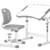 Комплект парта і крісло Evo-kids Evo-07 Ergo