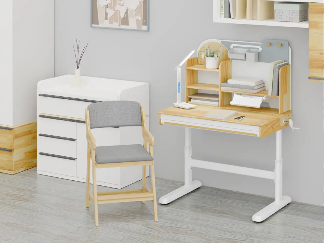 Дитяче крісло Mealux Carlo Grey KD-050