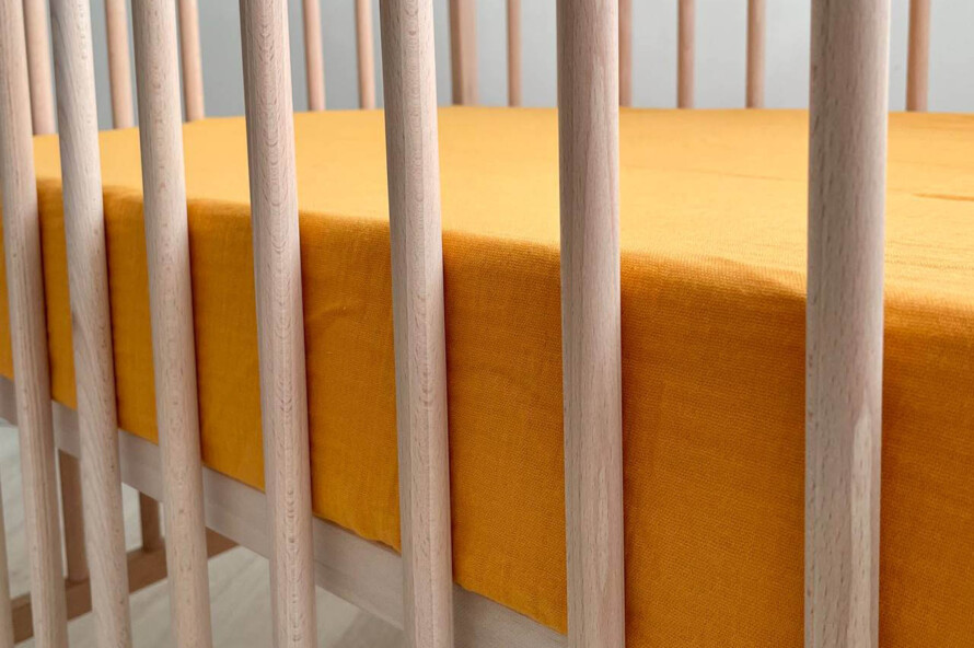 Простирадло муслін 120 х 60 (гірчиця)