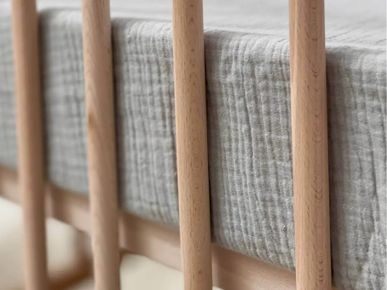 Простирадло муслін 120 х 60 (сіре)