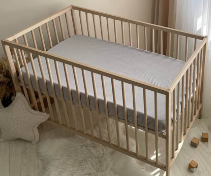 Простирадло муслін 120 х 60 (сіре)