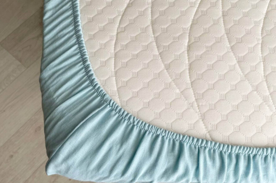 Простирадло муслін 120 х 60 (блакитний)