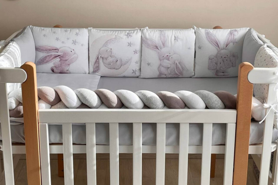 Комплект постельного белья Magic Зайка серебро (серый)