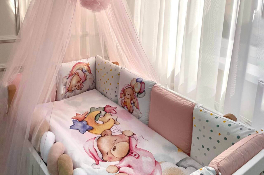 Комплект постільної білизни Ведмедики Гаммі (рожевий)