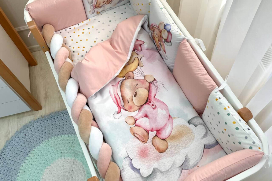 Комплект постільної білизни Ведмедики Гаммі (рожевий)