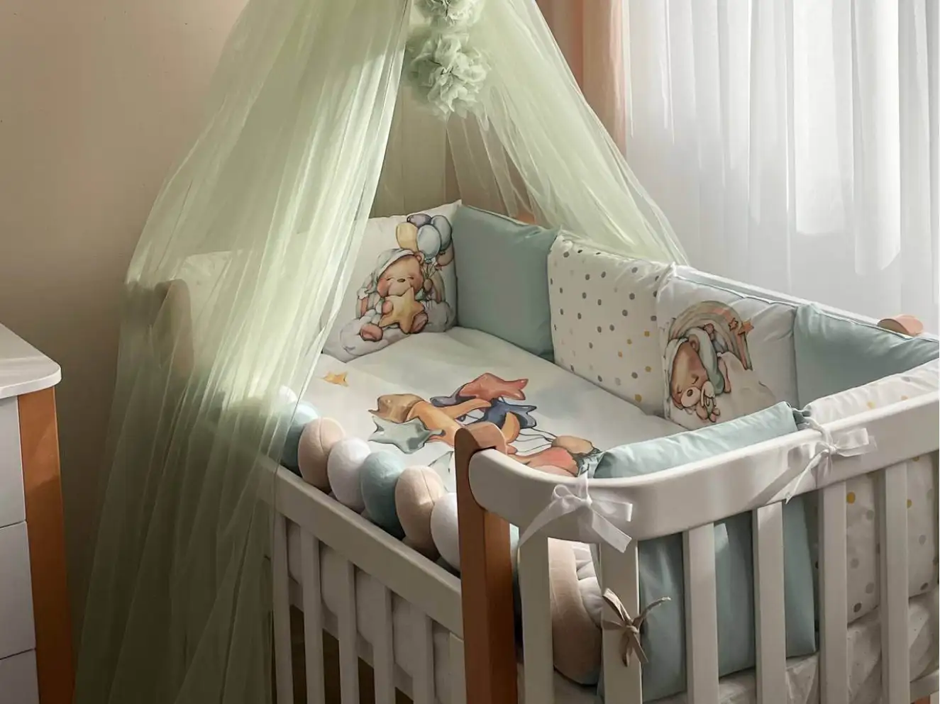 Комплект постільної білизни Ведмедики Гаммі (м`ятний) Комплект постільної білизни Ведмедики Гаммі (м`ятний)