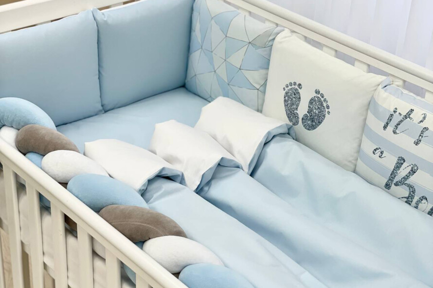 Комплект постільної білизни Арт Дизайн Геометрія блакитна