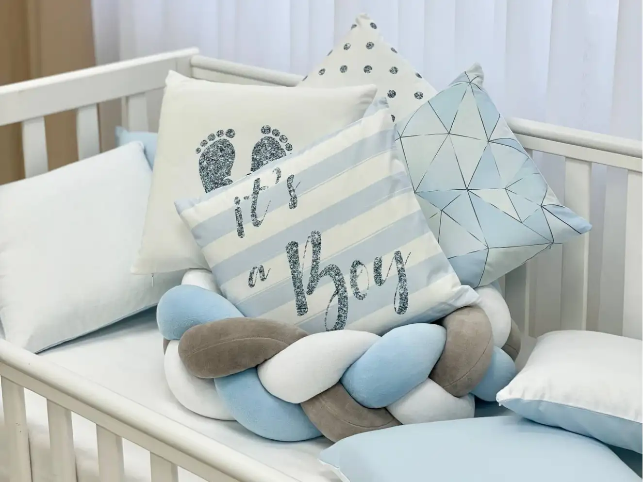 Комплект постільної білизни Арт Дизайн Геометрія блакитна