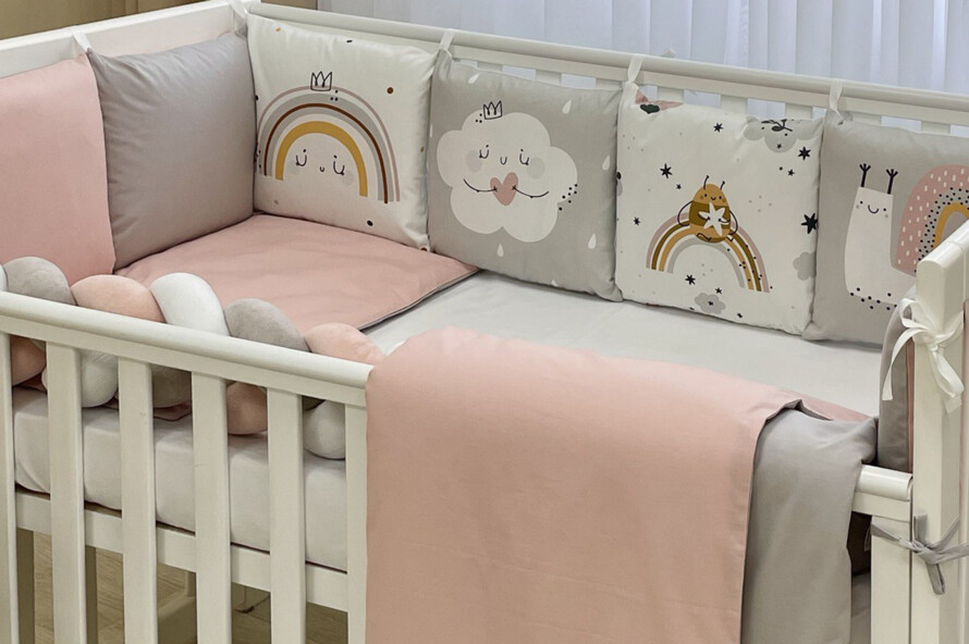 Комплект постільної білизни Арт Дизайн Равлик (пудра-сірий)