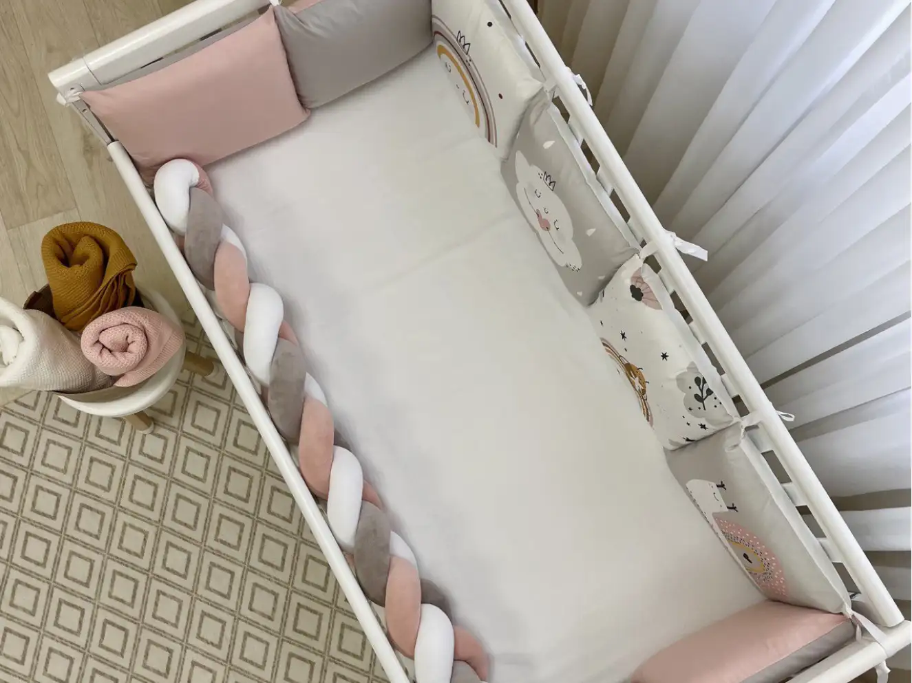 Комплект постільної білизни Арт Дизайн Равлик (пудра-сірий)