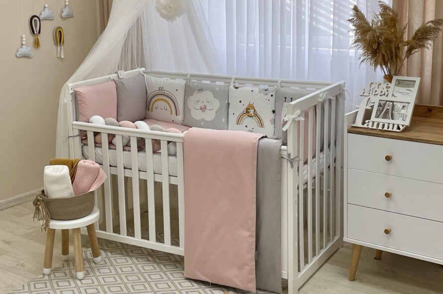 Комплект постільної білизни Арт Дизайн Равлик (пудра-сірий)