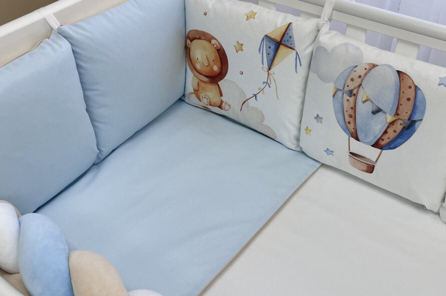 Комплект постільної білизни Арт Дизайн Цирк (блакитний)