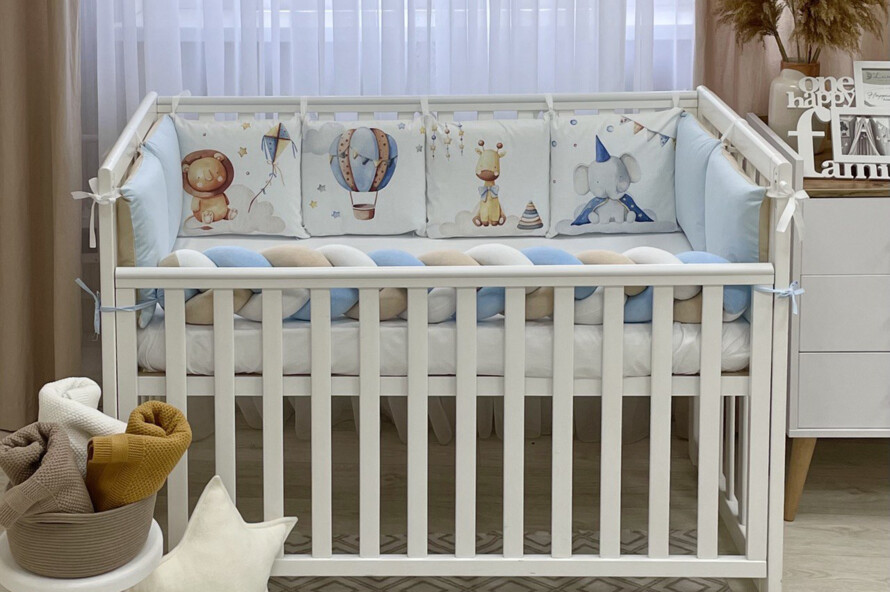 Комплект постільної білизни Арт Дизайн Цирк (блакитний)