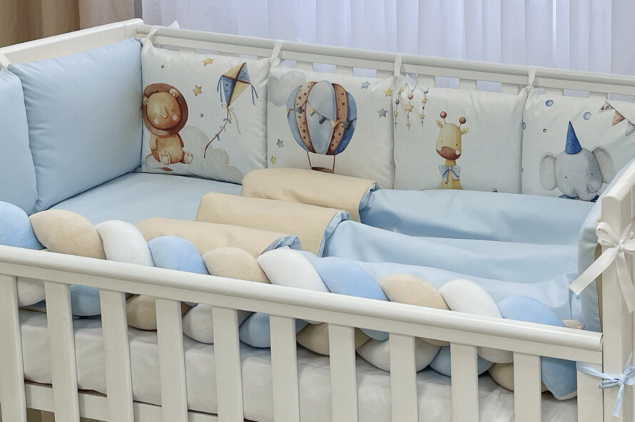 Комплект постільної білизни Арт Дизайн Цирк (блакитний)