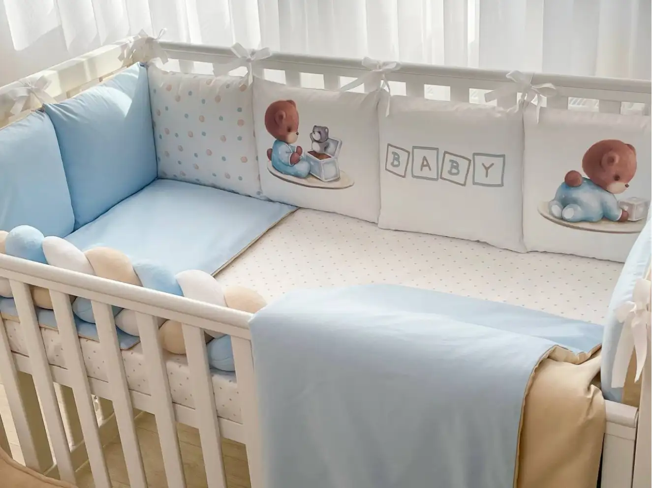 Комплект постельного белья Арт Дизайн Baby Teddy (голубой)