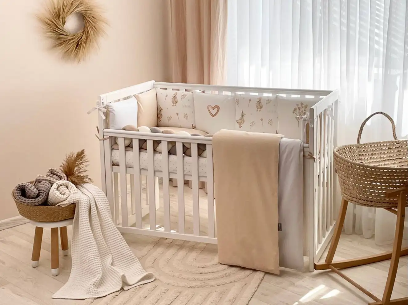 Комплект постільної білизни Арт Дизайн Гусики (бежевий)