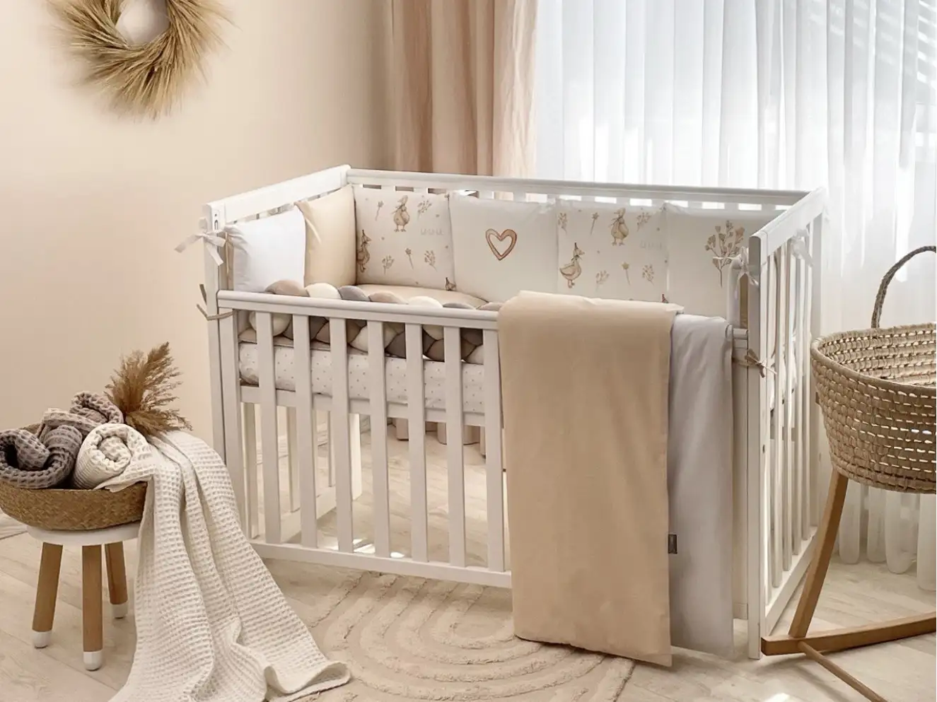 Комплект постільної білизни Арт Дизайн Гусики (бежевий)