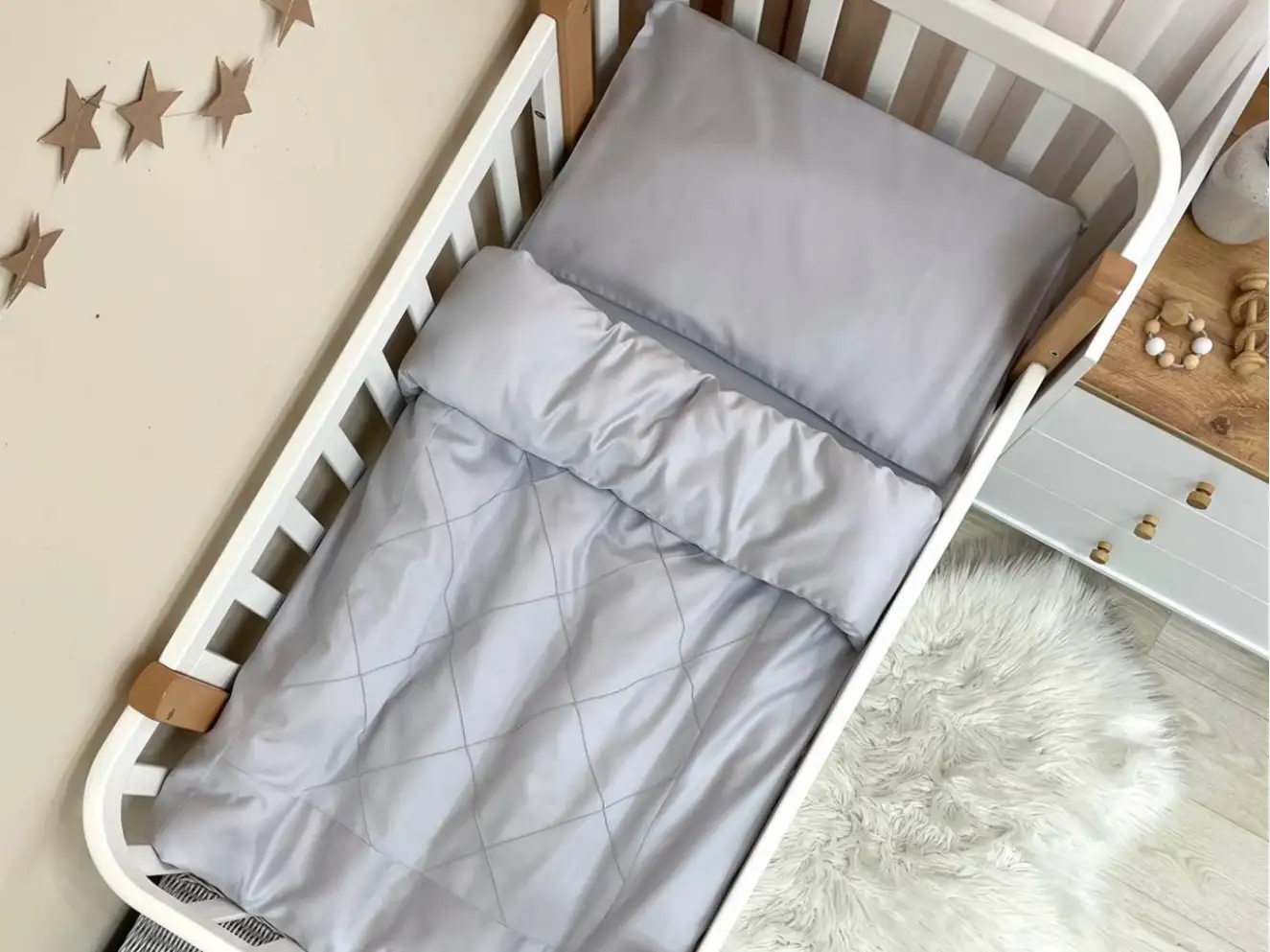 Комплект постільної білизни DreamLand сірий