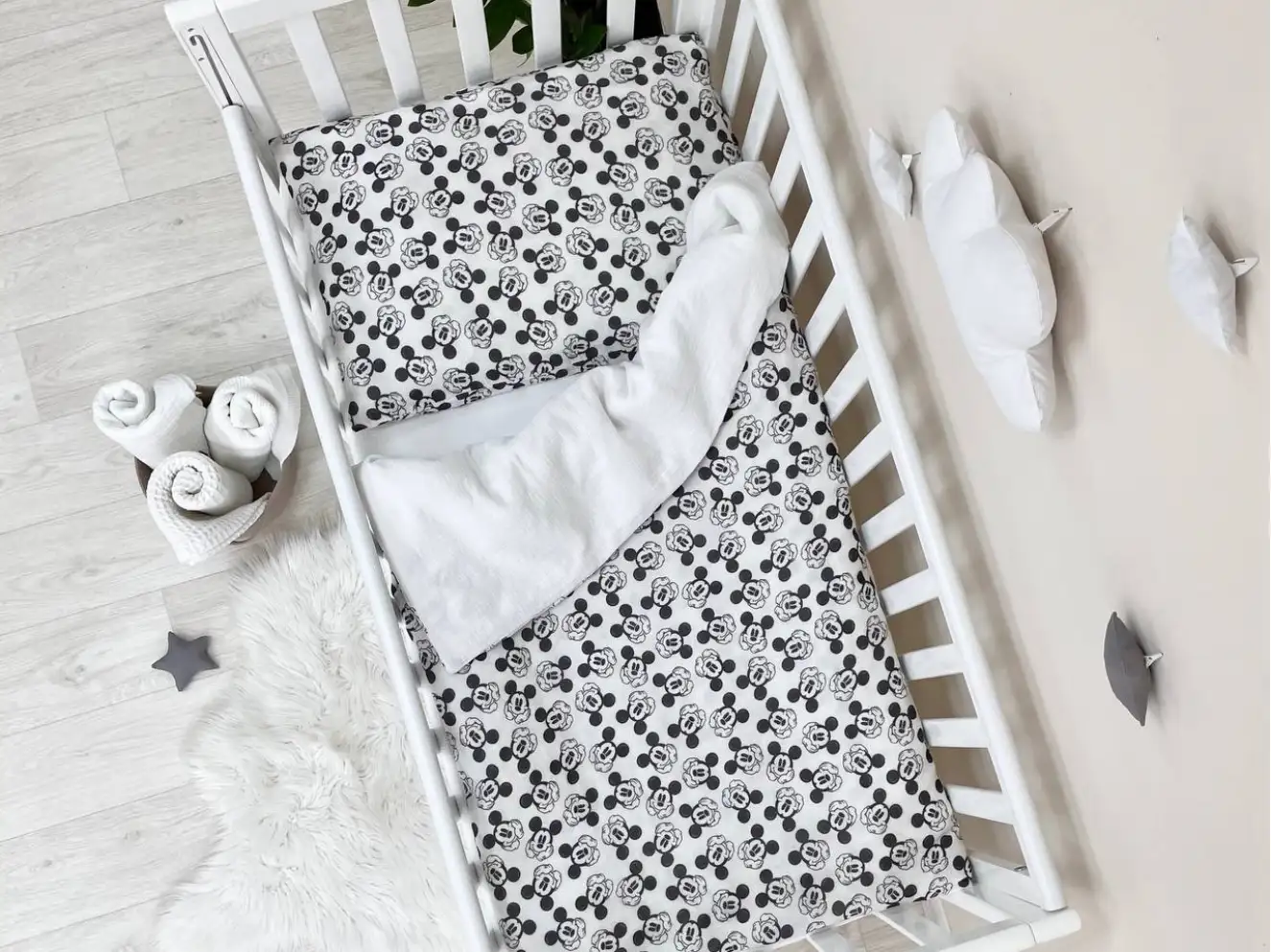 Комплект постельного белья муслин Микки